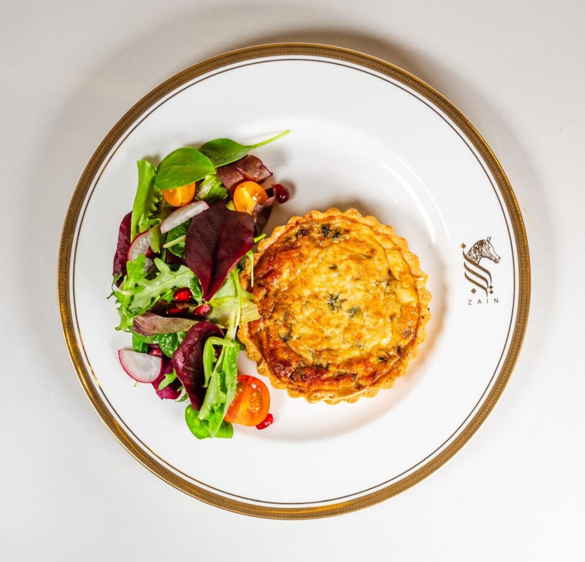 delicious lunch with salad